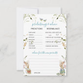 Wasserfarbe Elegante Wildblumen Peter Rabbit Predi Einladung (Vorderseite)