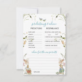 Wasserfarbe Elegante Wildblumen Peter Rabbit Predi Einladung (Vorderseite)