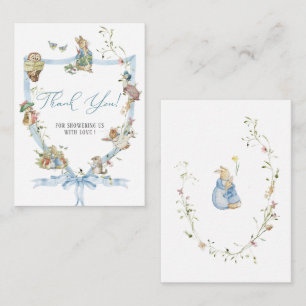 Wasserfarbe Elegante WildblumePeter Rabbit Baby s Mitteilungskarte