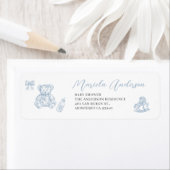 Wasserfarbe Eleganter blauer Bow zum Rückgeben des (Insitu)