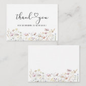 Wasserfarbe Elegantes Baby in blühender Babydusche Mitteilungskarte (Vorne/Hinten)