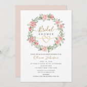 Wasserfarbe Elegantes Brautparty Blues Einladung (Vorne/Hinten)