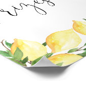 Wasserfarbe Elegantes Brautparty Preise signieren Poster (Ecke)