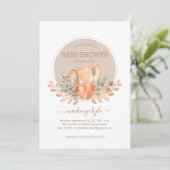 Wasserfarbe Elephant Boho Safari Babydusche (Stehend Vorderseite)