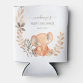 Wasserfarbe Elephant Boho Safari Gastgeschenk Dosenkühler (Vorderseite)