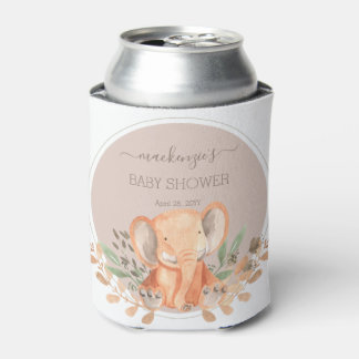 Wasserfarbe Elephant Boho Safari Gastgeschenk Dosenkühler