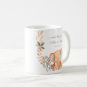 Wasserfarbe Elephant Boho Safari Gastgeschenk Kaffeetasse (VorderseiteRechts)