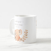 Wasserfarbe Elephant Boho Safari Gastgeschenk Kaffeetasse (Vorderseite Links)