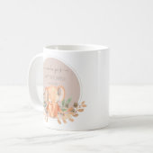 Wasserfarbe Elephant Boho Safari Gastgeschenk Kaffeetasse (Vorderseite Links)