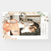 Wasserfarbe Elephant Safari Babydusche Banner (Horizontal)