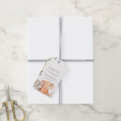 Wasserfarbe Elephant Safari Babydusche Geschenkanhänger (Mit Garn)