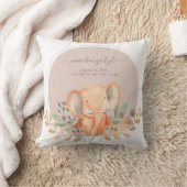 Wasserfarbe Elephant Safari Babydusche Kissen (Decke)