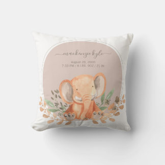 Wasserfarbe Elephant Safari Babydusche Kissen
