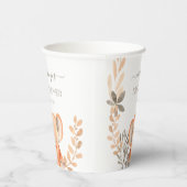 Wasserfarbe Elephant Safari Babydusche Pappbecher (Rechts)