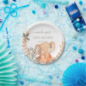 Wasserfarbe Elephant Safari Babydusche Pappteller (Party)