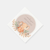 Wasserfarbe Elephant Safari Babydusche Serviette (Ecke)