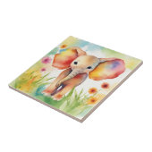 Wasserfarbe Elephant Serene farbenfroh Fliese (Seite)