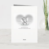 Wasserfarbe Elephant Vielen Dank Dankeskarte (Rückseite)