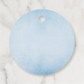 Wasserfarbe Elephant Vielen Dank für Ihre Unterstü Geschenkanhänger (Rückseite)