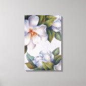 Wasserfarbe Elfenbein Magnolias Stretched Canvas P Leinwanddruck (Vorderseite)