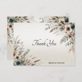 Wasserfarbe Elfenbeinblüten Danke, dass ihr Karte (Vorne/Hinten)