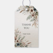 Wasserfarbe Elfenbeinblüten Geschenk-Tag Geschenkanhänger (Rückseite)