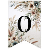 Wasserfarbe Elfenbeinblüten Jagdflagge Wimpelkette (Zweite Fahne)