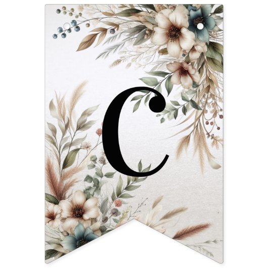 Wasserfarbe Elfenbeinblüten Jagdflagge Wimpelkette (Erste Fahne)