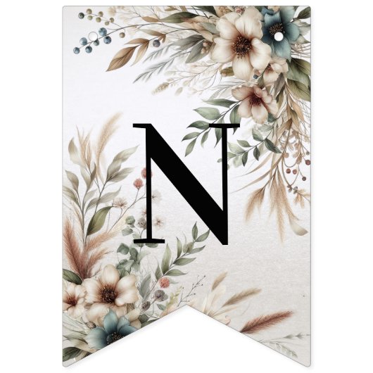 Wasserfarbe Elfenbeinblüten Jagdflagge Wimpelkette (Dritte Fahne)