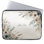 Wasserfarbe Elfenbeinblüten Laptop-Sieb Laptopschutzhülle (Vorderseite)