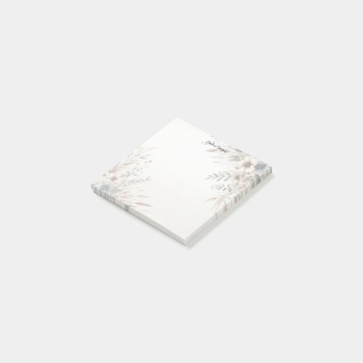 Wasserfarbe Elfenbeinblüten Post it Notes Post-it Klebezettel (angewinkelt)