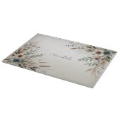 Wasserfarbe Elfenbeinblüten Zuschnitt Schneidebrett (Ecke)