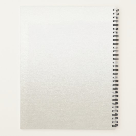 Wasserfarbe Elfenbeinblütenplaner Planer (Rückseite)