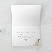 Wasserfarbe Elfenbeinfloral Junior Bridesmaid Vors Karte (Innenseite)