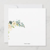 Wasserfarbe Elfenbeinküste Blume Blauer Gum Eukaly Einladung (Rückseite)