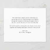 Wasserfarbe Elfenbeinpeony und Rose Danke Karte (Rückseite)