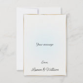 Wasserfarbe Emerle Floral Flat Danke Karte (Rückseite)