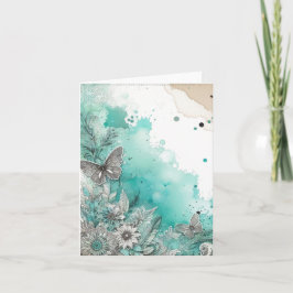 Wasserfarbe Ephemera Vintag Blank