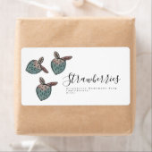 Wasserfarbe Erdbeere Doodle Rosa blaue Seife (Insitu)