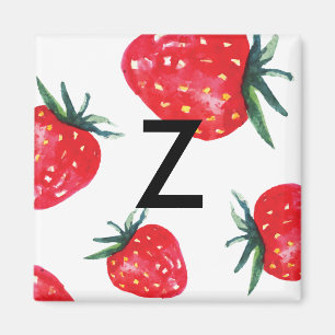 Wasserfarbe Erdbeere Erstmagnet Magnet