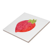 Wasserfarbe Erdbeere Fliese (Seite)