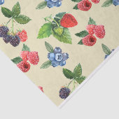 Wasserfarbe Erdbeere Himbeere Muster Currant Seidenpapier (Ausschnitt)