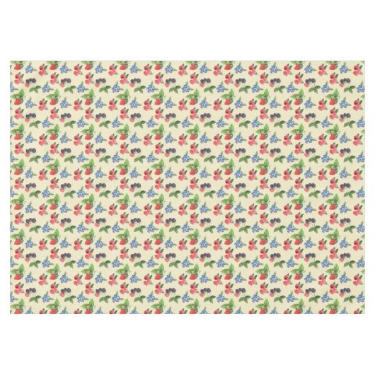 Wasserfarbe Erdbeere Himbeere Muster Currant Tischdecke (Vorderseite (Horizontal))