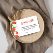 Wasserfarbe Erdbeere Kinderdusche Windelwanne Wind Begleitkarte