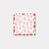 Wasserfarbe Erdbeere Post-it Klebezettel (Vorderseite)