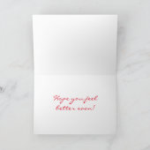 Wasserfarbe Erdbeere wird bald gut Karte (Innenseite)