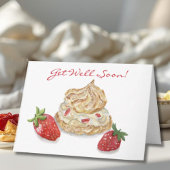 Wasserfarbe Erdbeere wird bald gut Karte