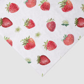 Wasserfarbe Erdbeeren Blume Obst und Erdbeeren Seidenpapier (Ausschnitt)