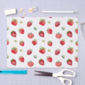 Wasserfarbe Erdbeeren Blume Obst und Erdbeeren Seidenpapier (Handwerk)