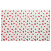Wasserfarbe Erdbeeren Blume Obst und Erdbeeren Stoff (Fat Quarter (45,7 x 55,9 cm))